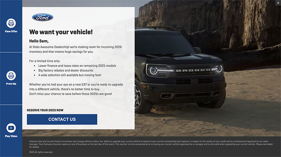Laguna Ford PURL template
