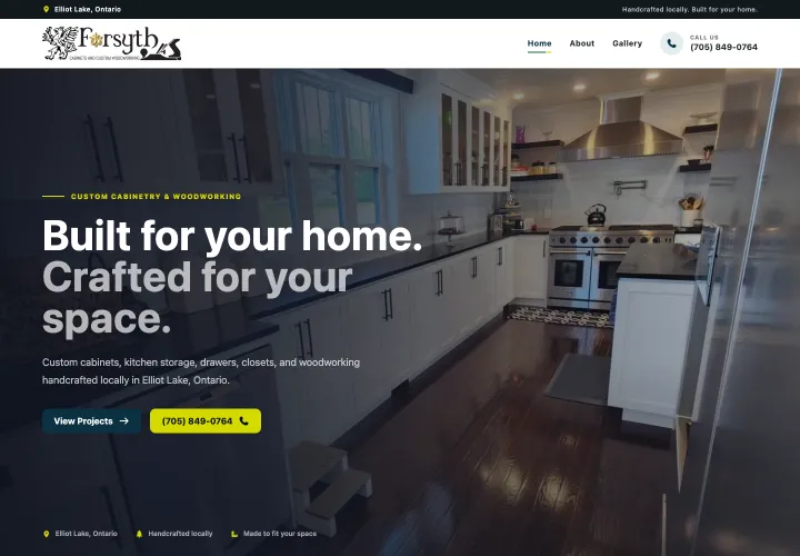 Forsyth Cabinets website